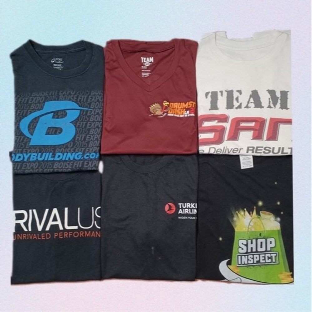 Lot No.6 Women's Souvenir T-shirt 6-pc bundle sz Small